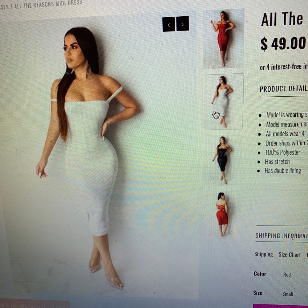 Diva Boutique white sequin dress.